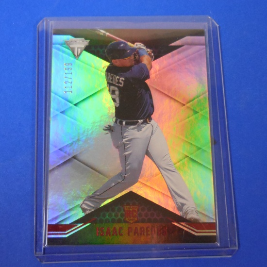 2021 PANINI TITANIUM ISAAC PAREDES HOLO ROOKIE CARD #D 112/199