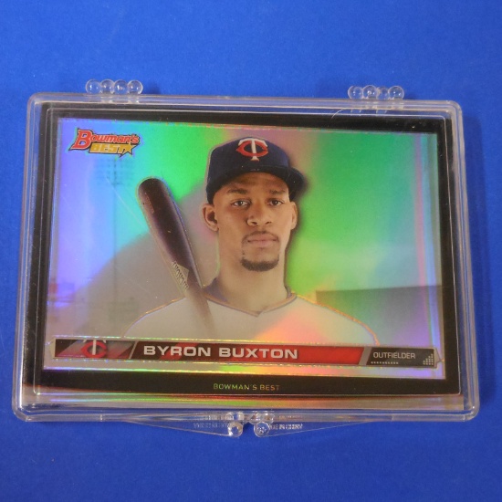 2015 BOWMAN HIGH DEFITION BYRON BUXTON ROOKIE CARD REFRACTOR SP