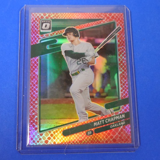 2021 DONRUSS OPTIC MATT CHAPMAN SNAKESKIN PRIZM #D 101/110