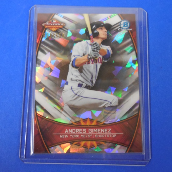 2019 BOWMAN CHROME ANDRES GIMENEZ ATOMIC REFRACTOR #D/150