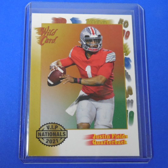 2021 WILD CARD JUSTIN FIELDS THE NATIONAL NSCC VIP ROOKIE CARD