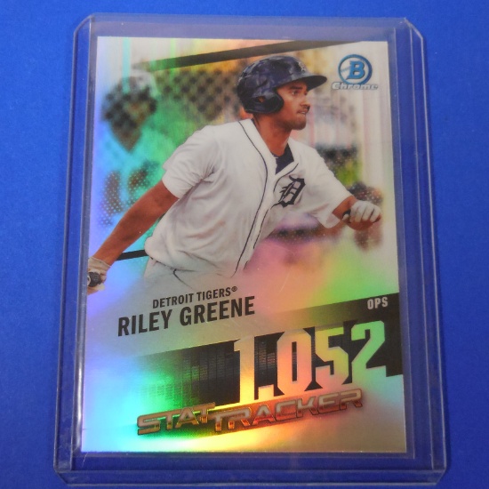 2020 BOWMAN CHROME RILEY GREENE STAT TRACKER REFRACTOR