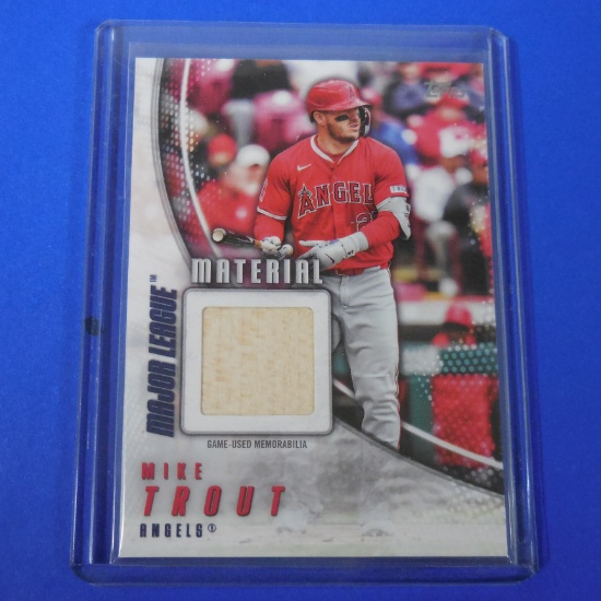 2025 TOPPS MIKE TROUT MAJOR LEAGUE MATERIAL GAME USED BAT CARD