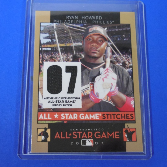 2007 TOPPS RYAN HOWARD ALL STAR GAME JERSEY PATCH