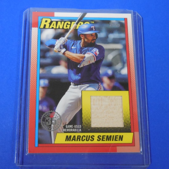 2025 TOPPS MARCUS SEMIEN GAME USED BAT CARD