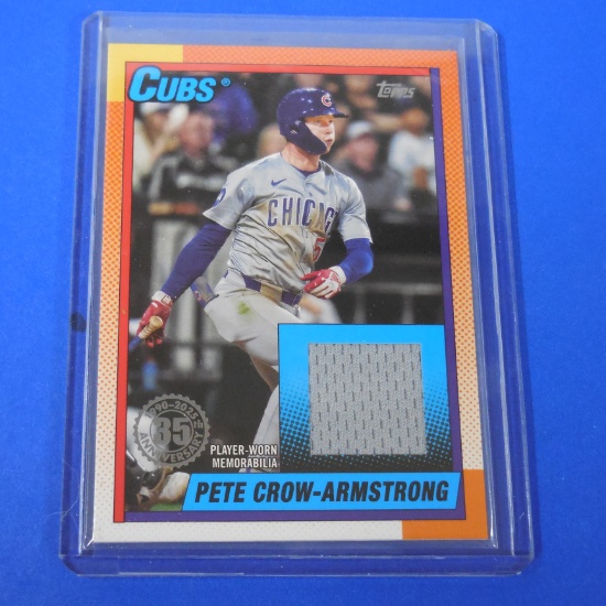 2025 TOPPS PETE CROW ARMSTRONG JERSEY CARD