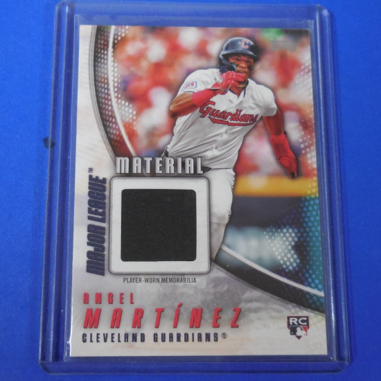 2025 TOPPS ANGEL MARTINEZ JERSEY RELIC ROOKIE CARD