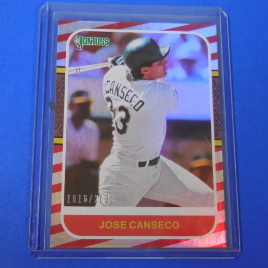 2021 DONRUSS JOSE CANSECO HOLO #D 1816/2021