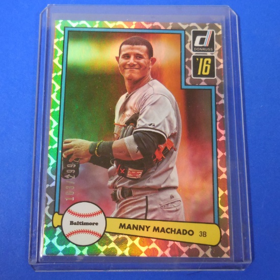 2016 DONRUSS MANNY MACHADO HOLO #D 163/299