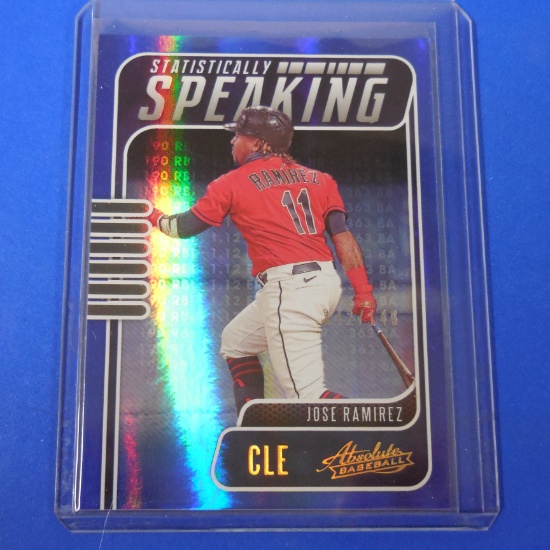 2021 ABSOLUTE JOSE RAMIREZ STATISTICALLY SPEAKING HOLO #D 142/149