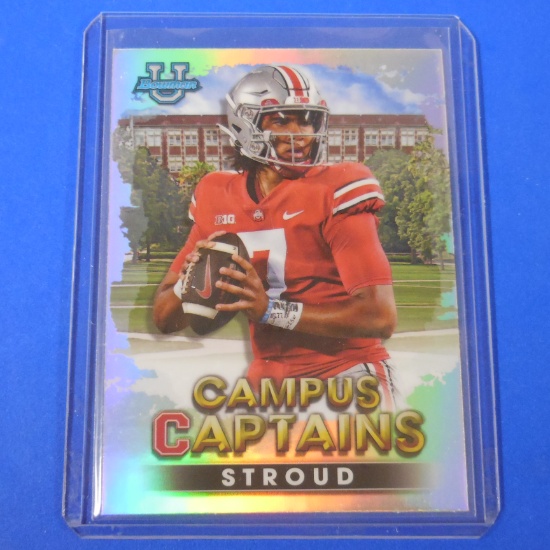 2022 BOWMAN CHROME UNIVERSITY CJ STROUD CAMPUS CAPTAINS REFRACTOR SP
