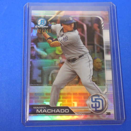 2019 BOWMAN CHROME MANNY MACHADO REFRACTOR #D 102/499