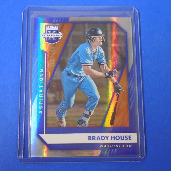 2021 DONRUSS ELITE BRADY HOUSE BLUE HOLO #D/249 ROOKIE CARD