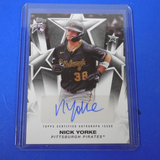 2025 TOPPS NICK YORKE AUTOGRAPHED ROOKIE CARD