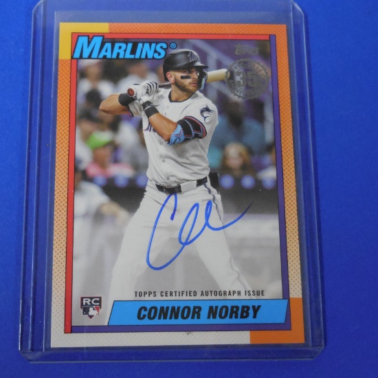 2025 TOPPS CONNOR NORBY AUTOGRAPHED ROOKIE CARD