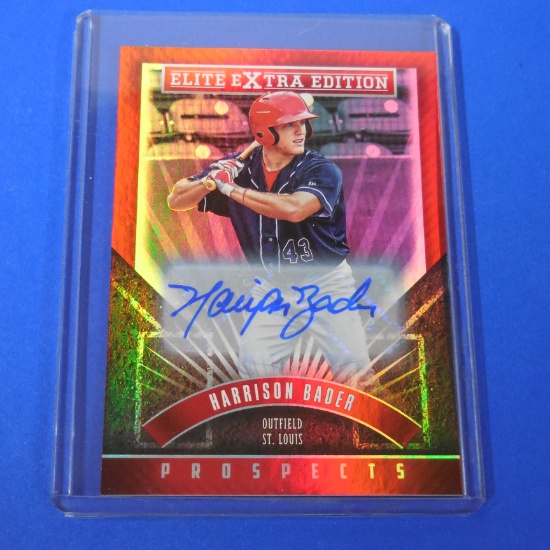 2015 PANINI DONRUSS ELITE HARRISON BADER AUTOGRAPHED ROOKIE CARD