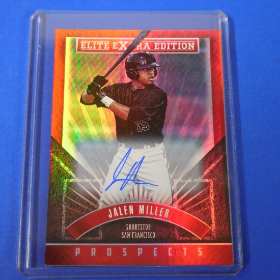2015 PANINI DONRUSS ELITE JALEN MILLER AUTOGRAPHED ROOKIE CARD
