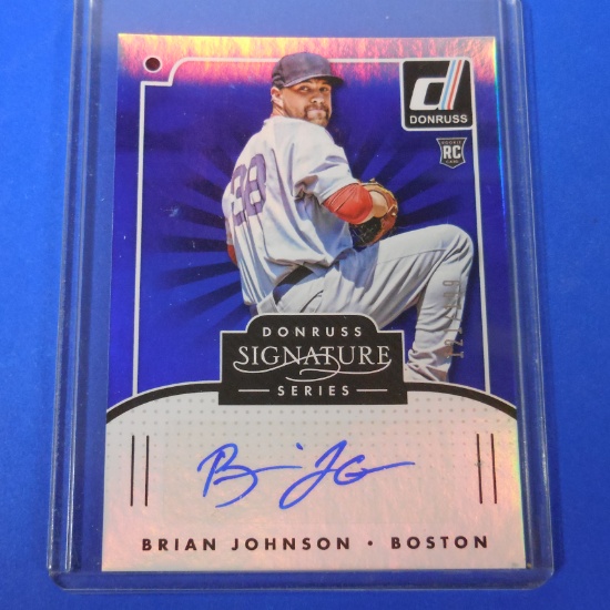 2016 DONRUSS BRIAN JOHNSON SIGNATURE SERIES AUTOGRAPHED ROOKIE CARD