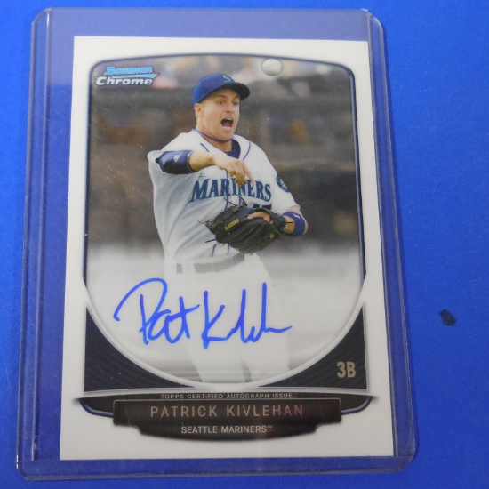 2013 BOWMAN CHROME PATRICK KIVLEHAN AUTOGRAPHED ROOKIE CARD