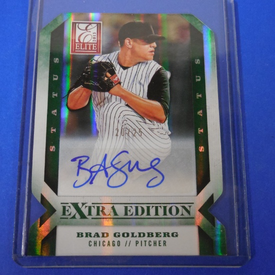 2013 PANINI ELITE BRAD GOLDBERG STATUS AUTOGRAPHED ROOKIE CARD #D 20/25