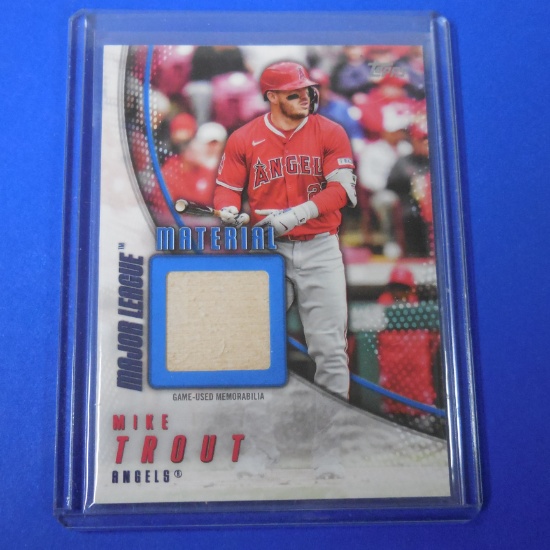 2025 TOPPS BASEBALL MIKE TROUT MAJOR LEAGUE MATERIAL GAME USED BAT #D 139/150
