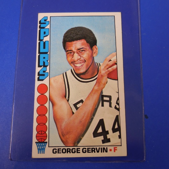 1976-77 TOPPS BASKETBALL JUMBO #68 GEORGE GERVIN SAN ANTONIO SPURS