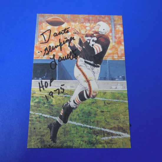 1992 GOAL LINE ART DANTE GLUEFINGERS LAVELLI AUTOGRAPHED POST CARD