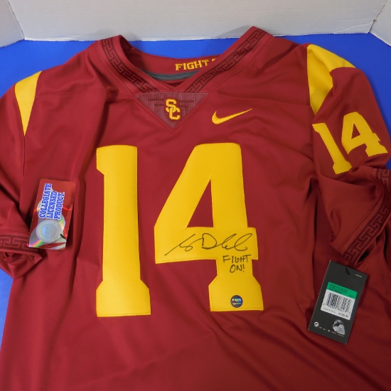 SAM DARNOLD AUTOGRAPHED USC TROJANS AUTHENTIC JERSEY PROVA COA