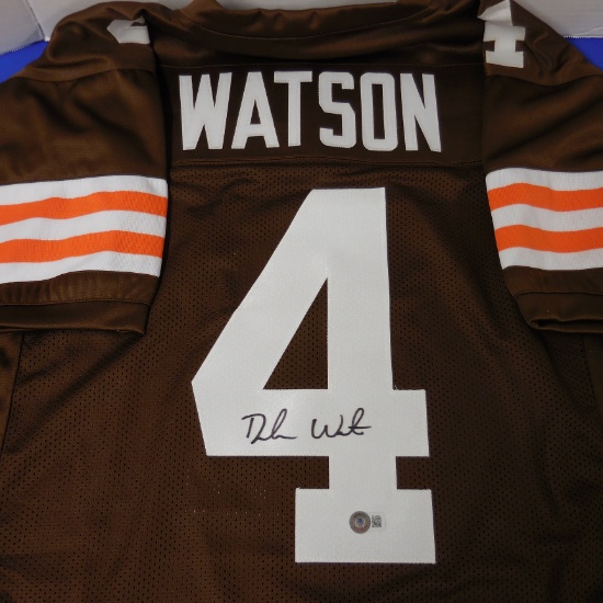 DESHAUN WATSON AUTOGRAPHED JERSEY BECKETT COA BROWNS