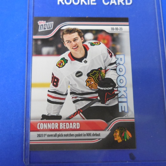 2023 TOPPS NOW #1 CONNOR BEDARD MINI ROOKIE CARD BLACKHAWKS