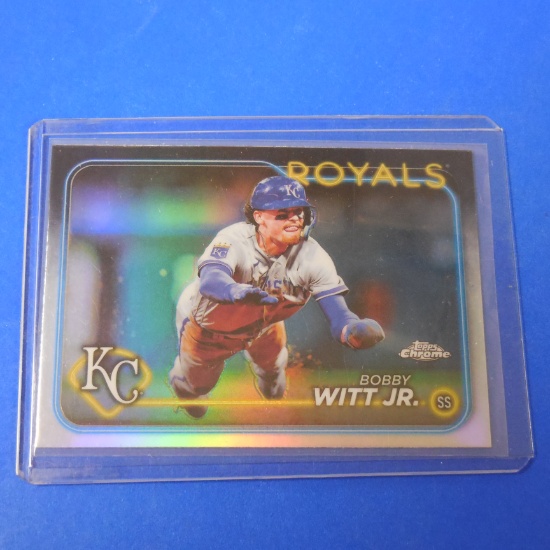 2024 TOPPS CHROME BOBBY WITT JR REFRACTOR ROYALS