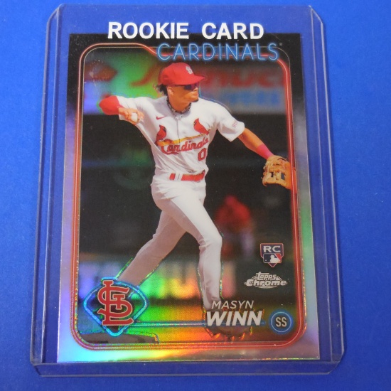2024 TOPPS CHROME MASYN WINN ROOKIE CARD REFRACTOR