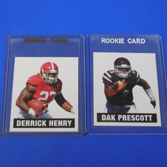 2016 LEAF ORIGINALS MINI DERRICK HENRY AND DAK PRESCOTT ROOKIE CARD LOT