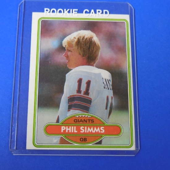 1980 TOPPS FOOTBALL #225 PHIL SIMMS ROOKIE CARD GIANTS