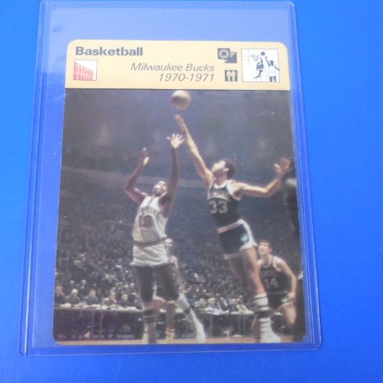1978 SPORTSCASTERS JUMBO MILWAUKEE BUCKS 1970-71 KAREEM ABDUL JABBAER