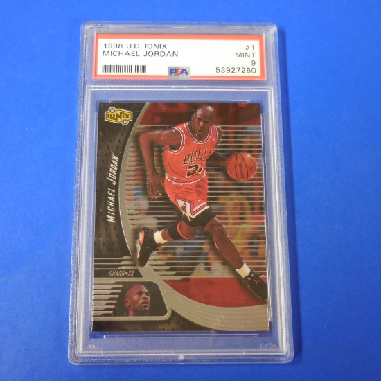 1998-99 UPPER DECK IONIX MICHAEL JORDAN PSA MINT 9 BULLS