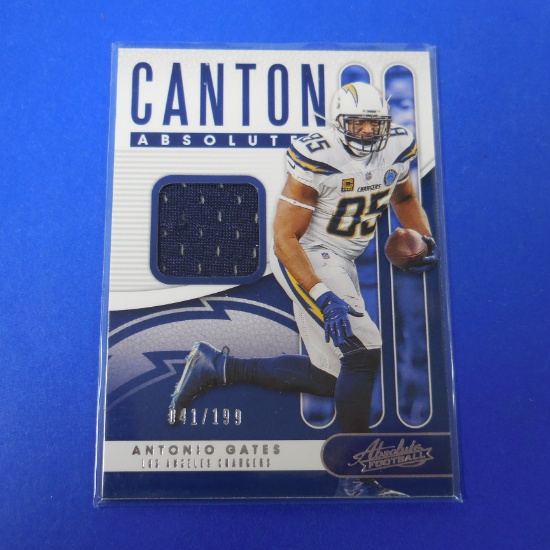 2019 PANINI ABSOLUTE ANTONIO GATES GAME USED JERSEY CARD CHARGERS