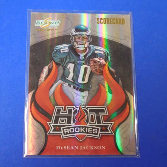 2008 SCORE DESEAN JACKSON HOT ROOKIES SCORECARD #D 043/100 ROOKIE CARD EAGLES