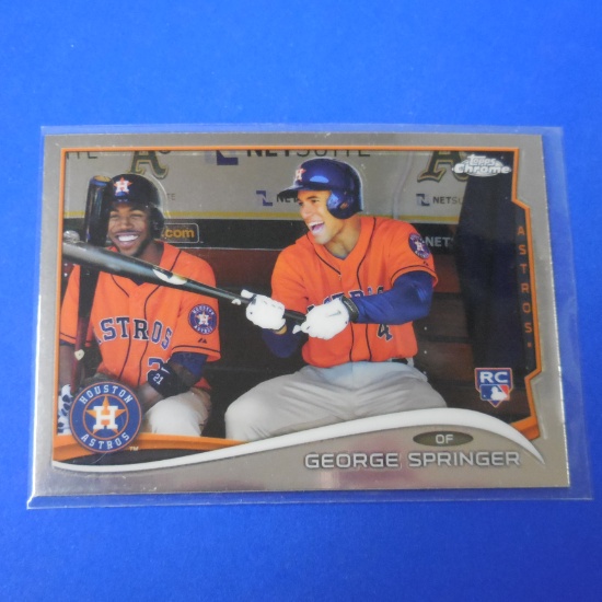 2014 TOPPS CHROME GEORGE SPRINGER ROOKIE CARD ASTROS