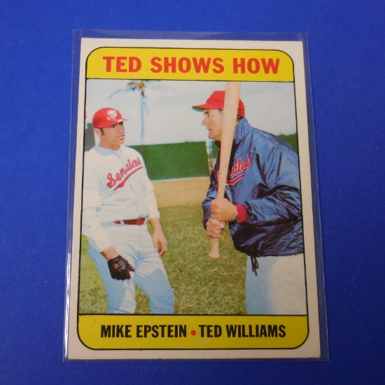 1969 TOPPS #539 TED WILLIAMS MIKE EPSTEIN HIGH NUMBER SENATORS
