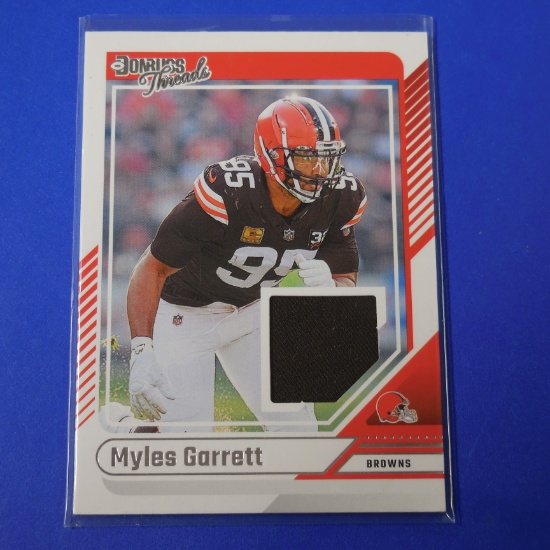 2024 PANINI DONRUSS MYLES GARRETT WORN JERSEY CARD CLEVELAND BROWNS