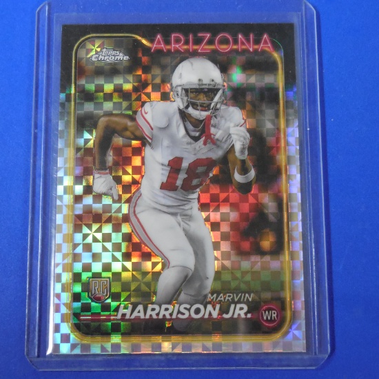 2024 TOPPS CHROME MARVIN HARRISON JR XFRACTOR ROOKIE CARD RC SP CARDINALS