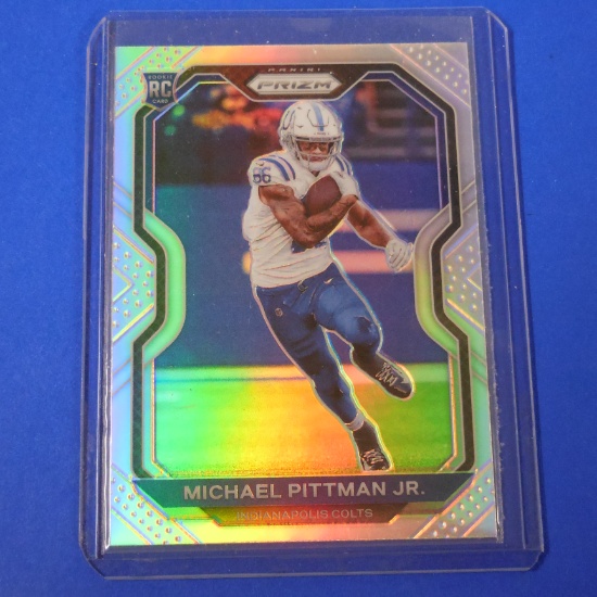 2020 PANINI PRIZM MICHAEL PITTMAN JR SILVER PRIZM ROOKIE CARD COLTS