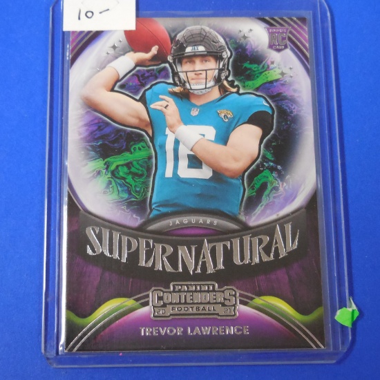 2021 PANINI CONTENDERS TREVOR LAWRENCE SUPERNATURAL ROOKIE CARD