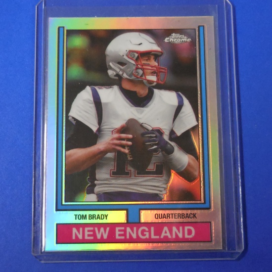 2024 TOPPS CHROME TOM BRADY 1974 VARIATION REFRACTOR CARD NEW ENGLAND PATRIOTS