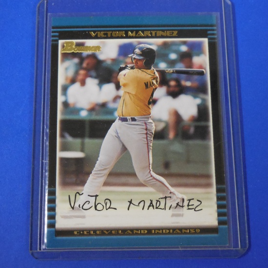 2002 BOWMAN VICTOR MARTINEZ ROOKIE CARD CLEVELAND INDIANS