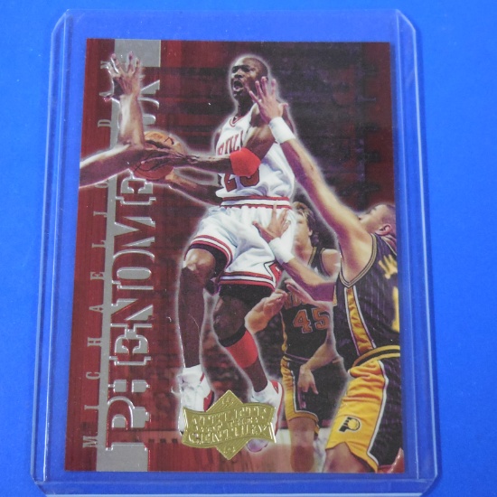1999 UPPER DECK MICHAEL JORDAN ATHLETE OF THE CENTURY GOLD FOIL PHENOMENOM #P10