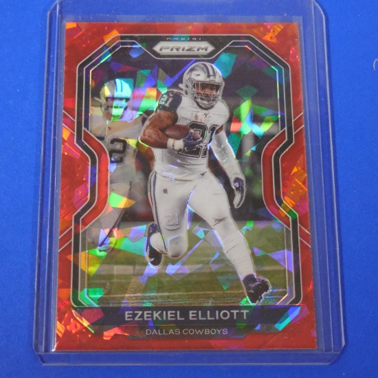 2020 PANINI PRIZM EZEKIEL ELLIOTT CRACKED RED ICE PRIZM COWBOYS