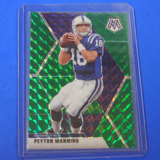 2020 PANINI MOSAIC PEYTON MANNING GREEN MOSAIC PRIZM COLTS