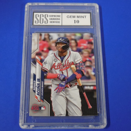 2020 TOPPS UPDATE RONALD ACUNA JR ALL STAR GAME 2019 GRADED SGS GEM MINT 10